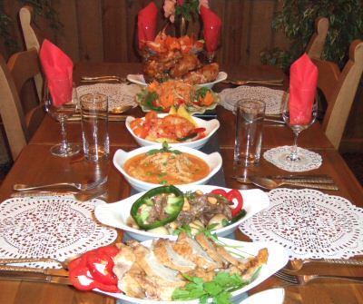Delicious Thai food freshly prepared for you.